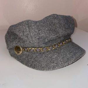 Juicy Couture wood newsboy cap